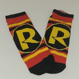DC Comics Robin Ankle Socks Women - One Size Red/Black/Yellow Superhero
